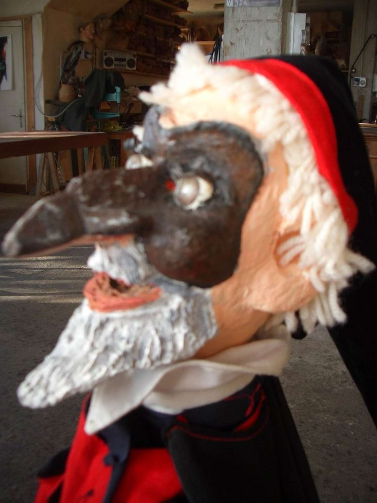 Particolare del volto di Pantalone